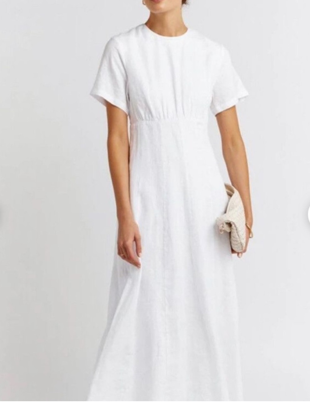 DISSH White Short-Sleeve Maxi Dress